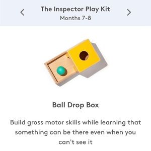 Lovevery the inspector ball drop box